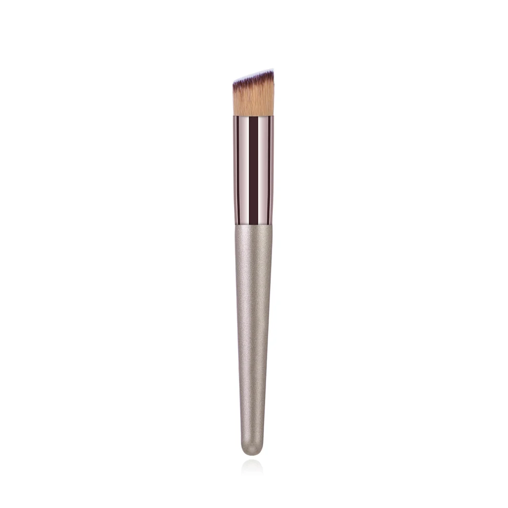 Foundation Brush Роскошный набор кистей для макияжа цвета шампанского, основа для консилера, косметические кисти для пудры, румян, теней для век, губ, кисть для смешивания кабуки, инструмент для красоты - Handle Color: Foundation Brush