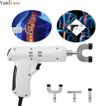 

Lumbar Spine Chiropractic Massage Gun 4 Heads Activator Cervical Therapy Massager /Electric Impulse Spine Correction Gun Tool