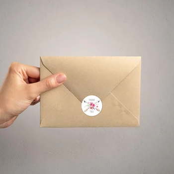 

1 Inch Thank You Stickers /6 Different Design Thank You Designs/500 Thank You Stickers Per Roll