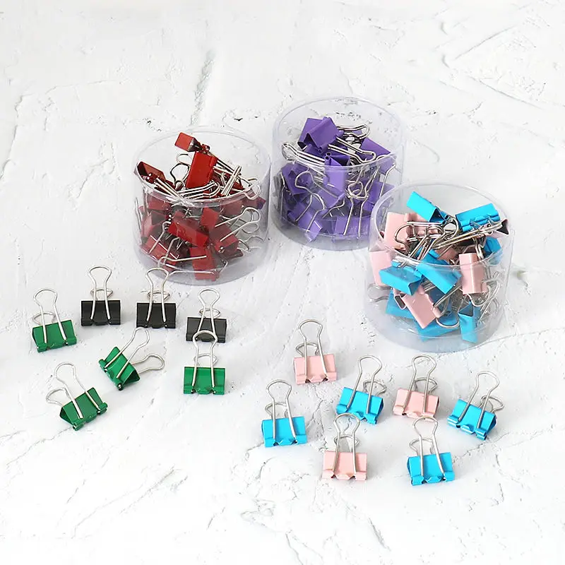 TUTU Colorful Long Tail Ticket Printing Office Dovetail Clip Size Students Stationery Clip Dovetail Clamps H0598