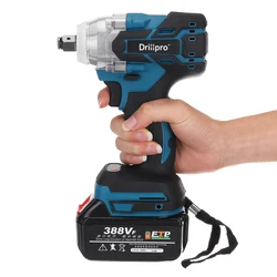 Clown Drillpro – clé à chocs électrique sans fil 388vf, outil électrique de 1/2 pouces pour la maison 15000Amh, batterie Li pour Makita 18V 