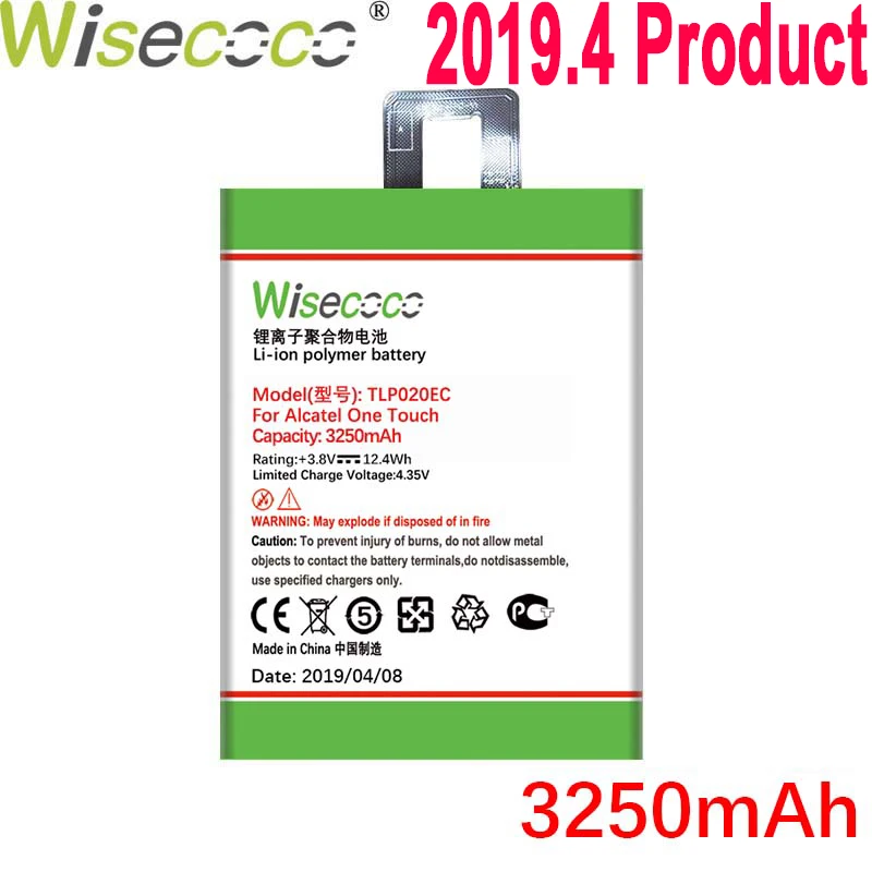 

Wisecoco 3250mAh TLp020EC Battery For Alcatel One Touch POP UP 6044D Phone In Stock Latest Production Battery+Tracking Number