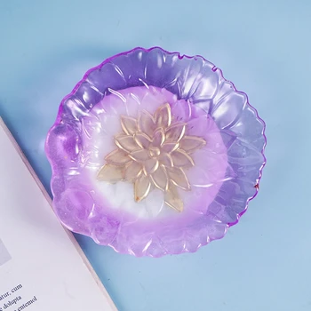 

Crystal Epoxy Resin Mold Leaf Plate Petal Storage Organizer Decoration Casting Silicone Mould DIY Crafts Jewelry Making Tools