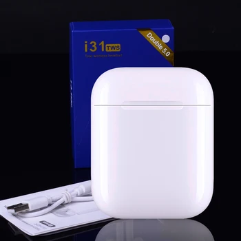 

Original i31 TWS 1:1 Replica Wireless Bluetooth 5.0 Earphone Separate Use QI Wireless Charging Super Bass Earphones pk i35 i34