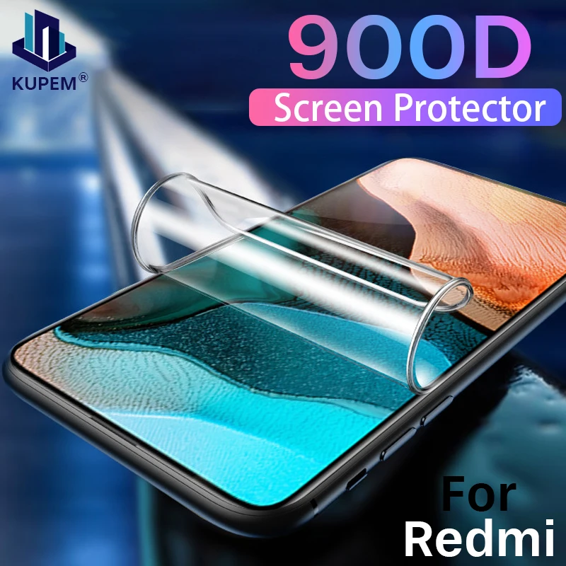 Гидрогелевая пленка 900D для Xiaomi Redmi K20 K30 Note 9 9S Pro Max защитная экрана 7 8 8T мягкая не