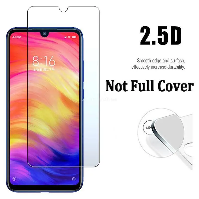 2-в-1 Камера объектив мягкий Стекло для Xiaomi Redmi 7 NOTE 7 закаленное Стекло Экран протектор Стекло пленкой для передней панели Экран защиты