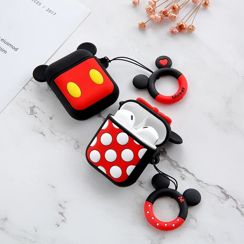 

For Airpods 2 Case Silicone Stitch Cartoon Cover for Apple Airpods Case Cute Earphone 3D Headphone Case for Earpods Christmas
