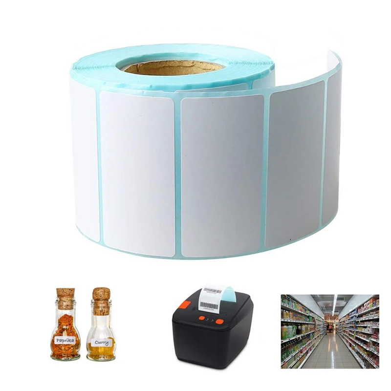 

Three Anti-thermal Label 7.5*8.9*9cm Self-adhesive Label, Product Barcode Sticker Waterproof