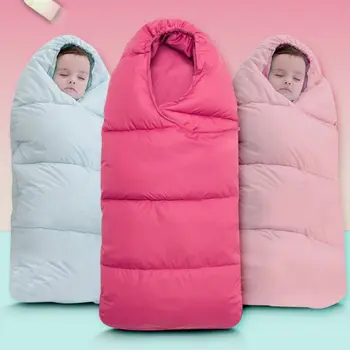 

Dual Zipper Baby Sleeping Bag with Thermometer Newborn Wrap Sleepsacks Envelope Swaddle