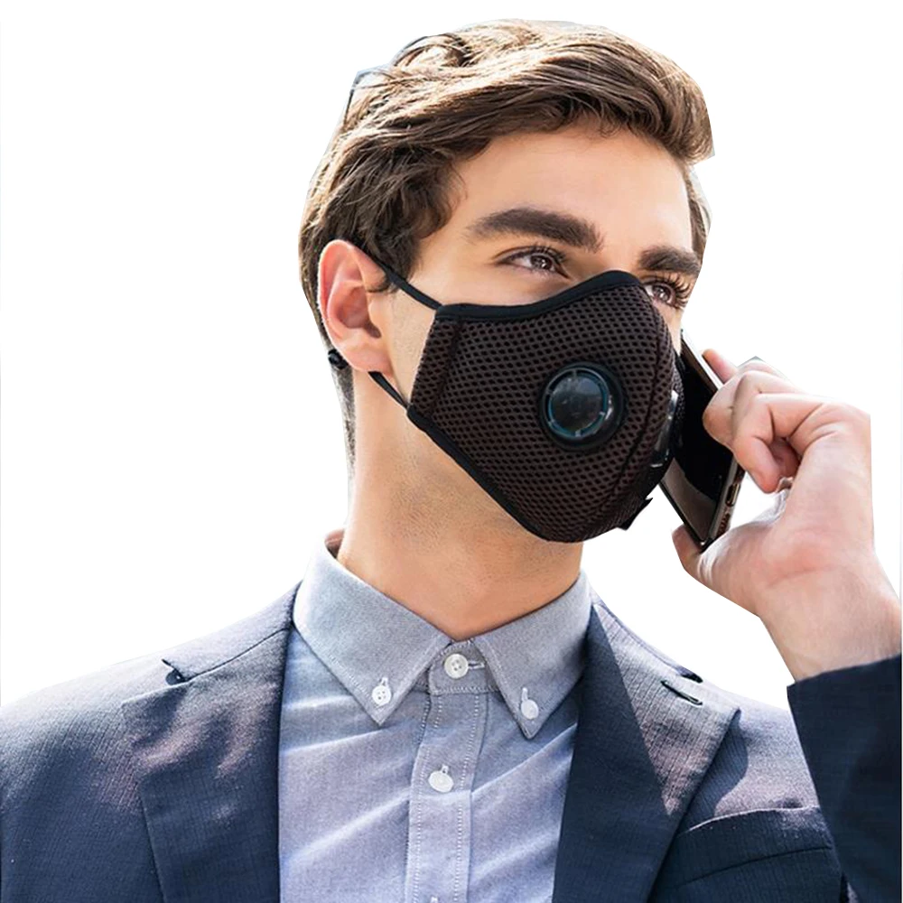 Зимняя маска PM2.5 Пылезащитная анти-дымка дышащая унисекс фильтр с активированным углем рот-Муфельная Маска Против PM2.5 Тканевая маска для лица