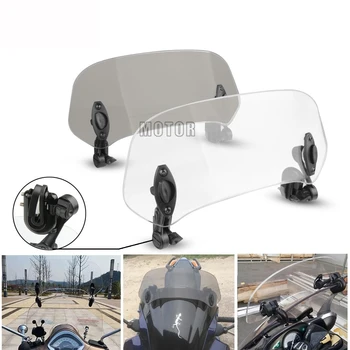 

Motorcycle Universal windshield Clamp-On Variable Windscreen Spoiler Extension For Honda BMW F800GS R1200GS R1250GS YAMAHA MT09