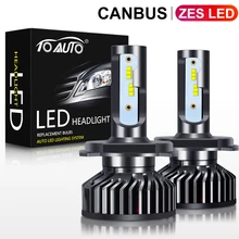 2 stücke ZES LED Chips H4 Canbus H1 H3 H7 H8 H11 HB3 9005 HB4 9006 LED Auto Scheinwerfer Lampen h27 880 881 Auto Kopf Lampe 12V 6000K(China)
