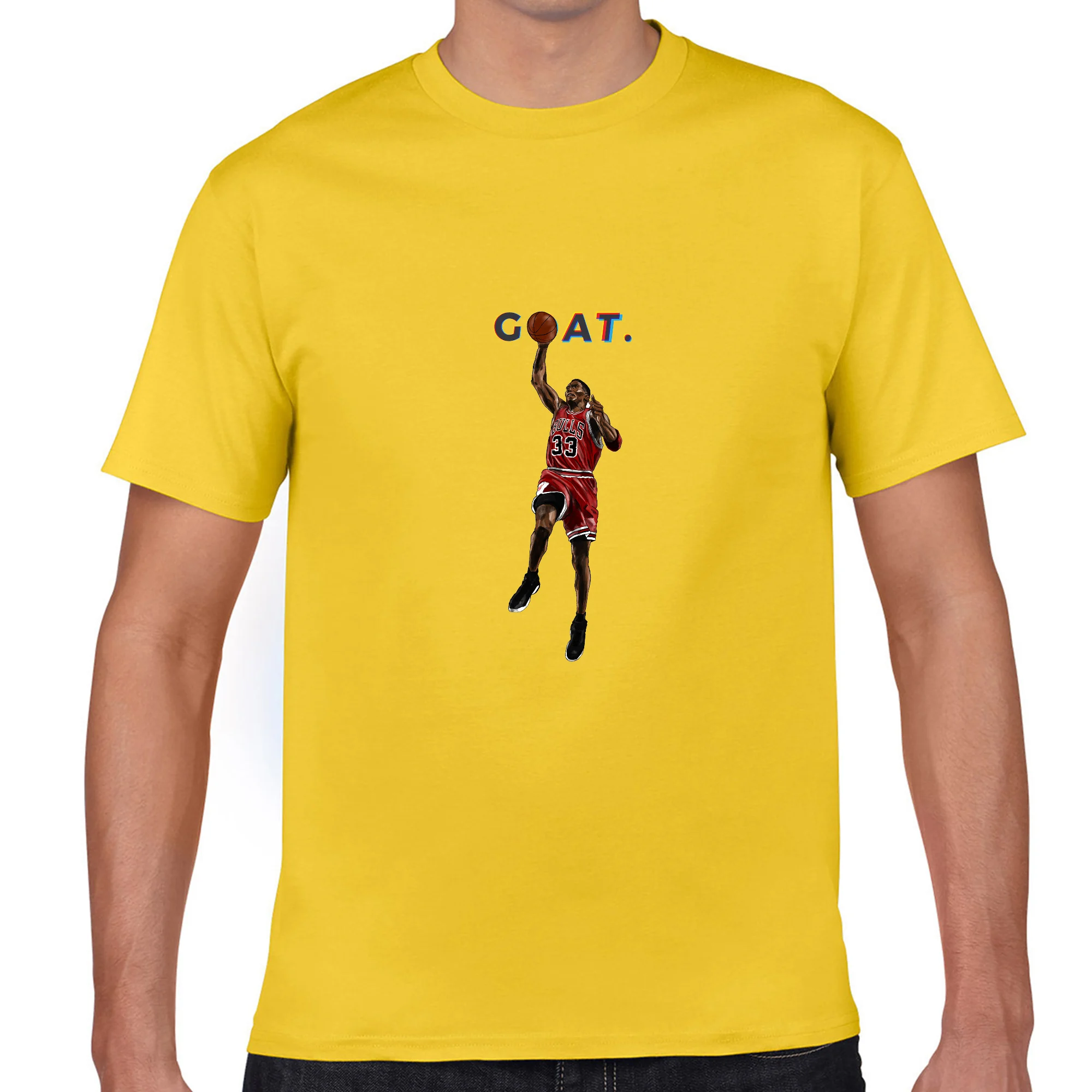 

Jordan The Greatest Basketball Play of all time Man Art T-Shirt 100% Cotton Tee Jersey Tops t shirt Fashion Classic Unique S0136