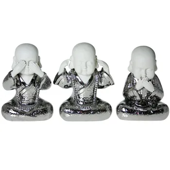 

Decors-46473 Set 3 Buddha Figures Ceramic 21x16x10cm