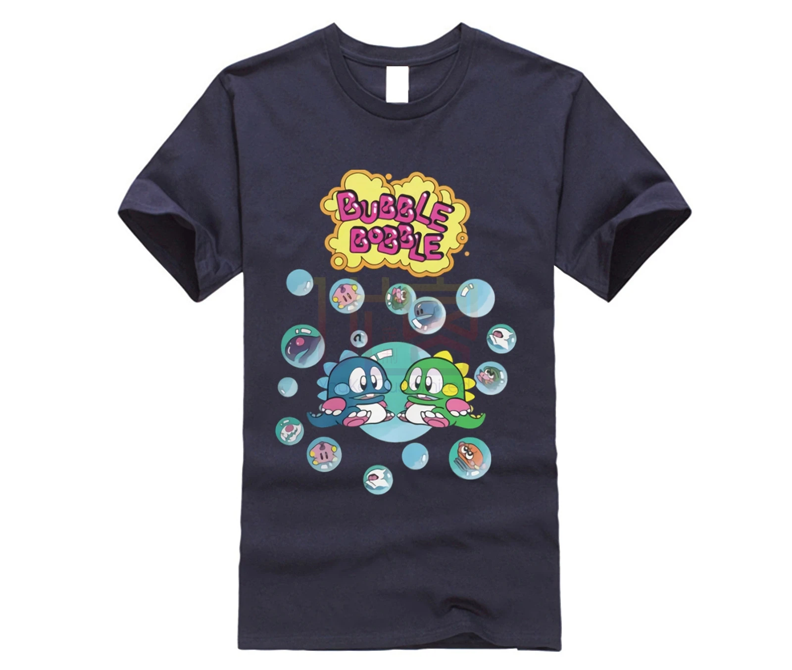 Bubble Bobble футболка для мужчин хлопок винтажные футболки японская видеоигра милые