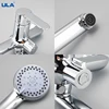 ULA Brass Bathtub Shower Mixer Valve Space Saving Bathtub Mixer Taps Hot Cold Bathroom Shower Faucet Bath Spout Shower System 5