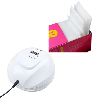 

325 Pcs Nail Wipes Lint Free Cotton Pads with Sun x54W Nail Gel Dryer Machine UV Led Lamp Nail Art Tools US Plug