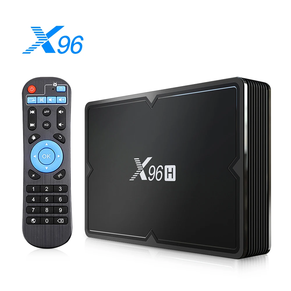 X96H Smart Android 9,0 ТВ приставка 6k H603 Cortex A53 4G+ 32/64G 2,4G+ 5G Двухдиапазонная Wifi приставка BT4.1 медиаплеер
