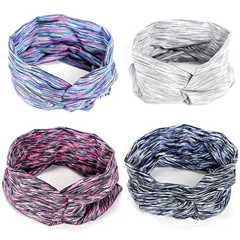 

Sports headbands Breathable sweatband quick dry head band sport elastic anti-slip Absorbent Sweat Headscarf 2019