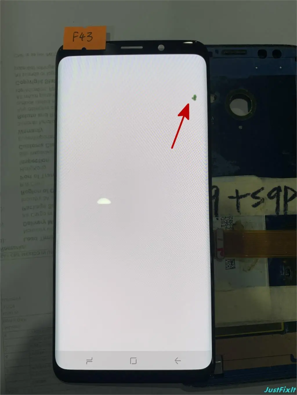 Супер AMOLED для samsung Galaxy S9 Plus G965F G965U S9plus ЖК-дисплей сенсорный экран дигитайзер дефект черное пятно - Цвет: F43