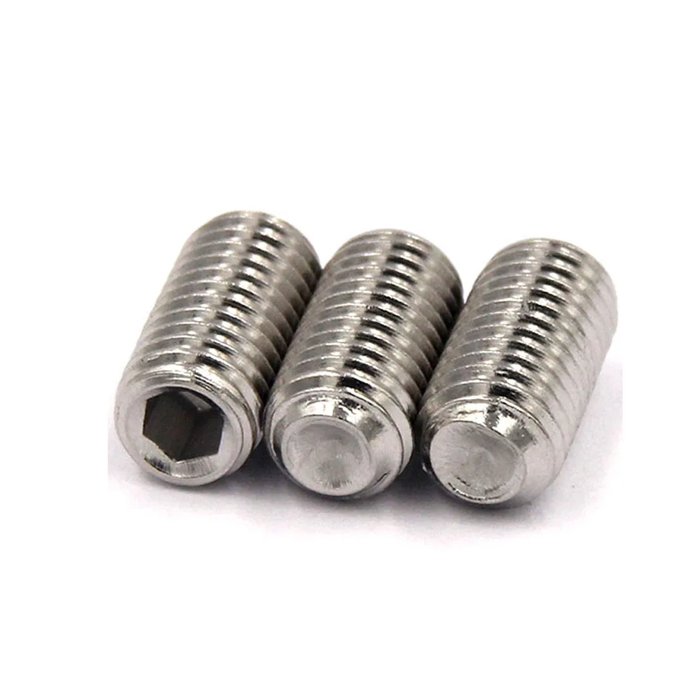 (5 pc/lot) M10*L=6-60mm SUS304 DIN916 stainless steel hex socket cup point set grub screw | Обустройство дома