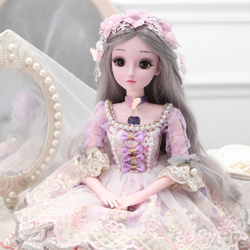 Новинка 1/3 BJD кукла 60 см 21 подвижные шарнирные куклы с нарядами Макси платье парик