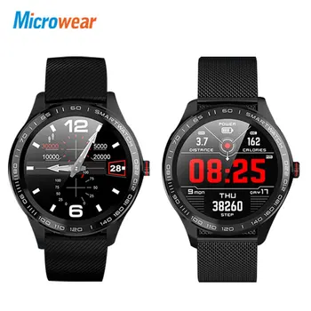

Microwear L9 SmartWatch Full Round Touch Screen Bezel ECG Heart Rate O2 IP68 Facebook Display Business Smart Watch