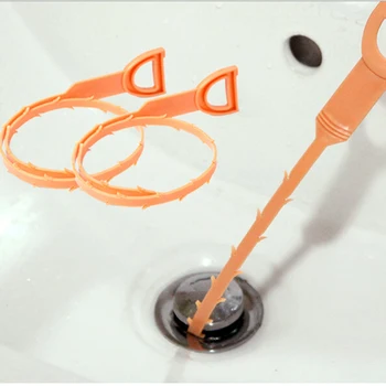 

Hair Removal Tool Drain Dredge Pipe Sewer Cleaner Hook Kitchen For Bathroom Random Color Sink Q8Y1