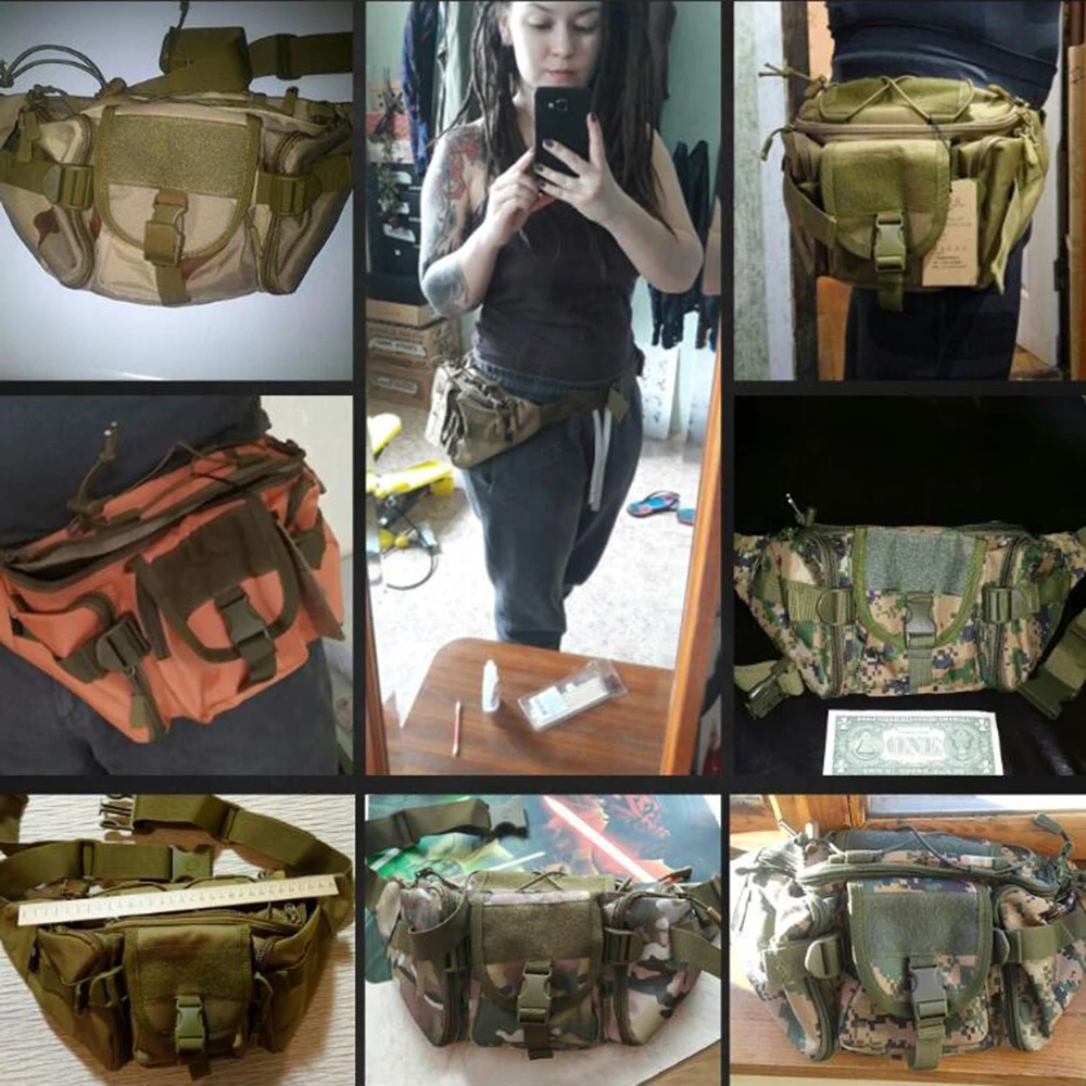 SINAIRSOFT Тактический Молл Мешок Водонепроницаемый Талии Fanny Pack Туризм Рыбалка Спорт