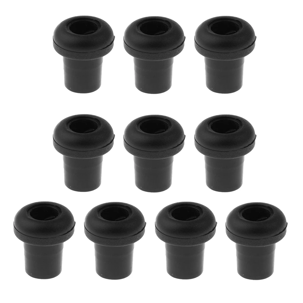 MagiDeal 10 Pieces Durable Plastic Tube Plug for Table Soccer Foosball Table, Fits for 12.7mm Diameter Rod