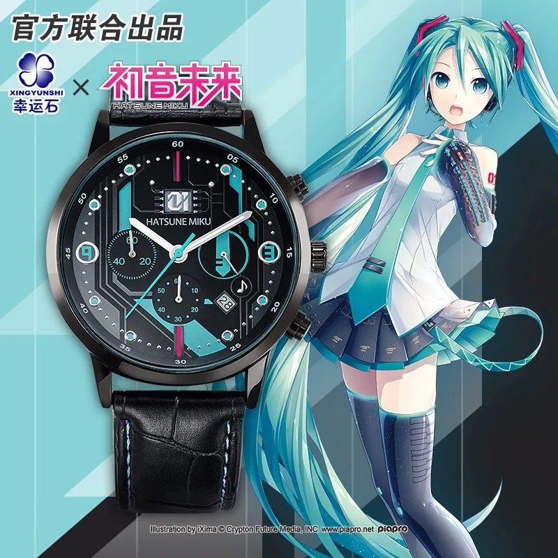 Hatsune Miku Аниме часы водонепроницаемые манга ролевая кагамин экшн фигурка косплей