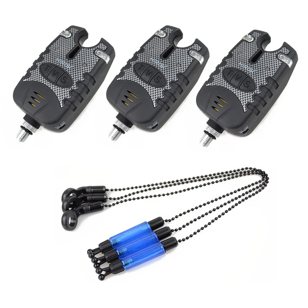 

Fishing Swinger Set Waterproof Electronic Durable Bite Alarm Anti Impact LED Indicator Battery Operated Illuminated Outdoor Carp