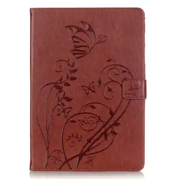 

Case For Samsung Galaxy Tab A 9.7 T550 T555 Floral Pattern PU Leather Auto Wake/Sleep Stand Flip Cover Shockproof Tablet Cases