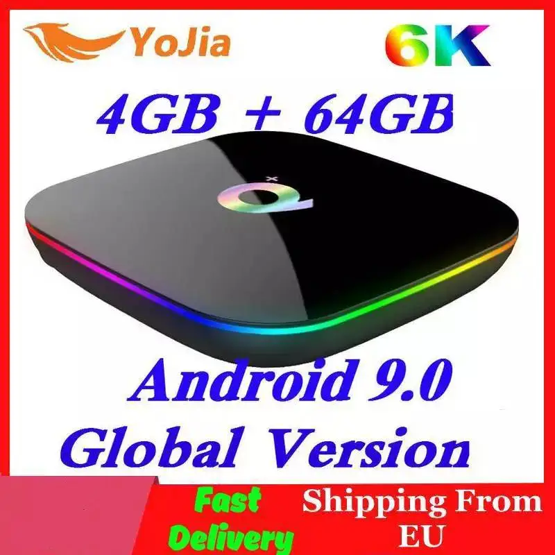 Allwinner H6 6K Smart TV Box Android 9 0 4 Гб ОЗУ 64 ПЗУ четырехъядерный игровой магазин Youtube Wifi