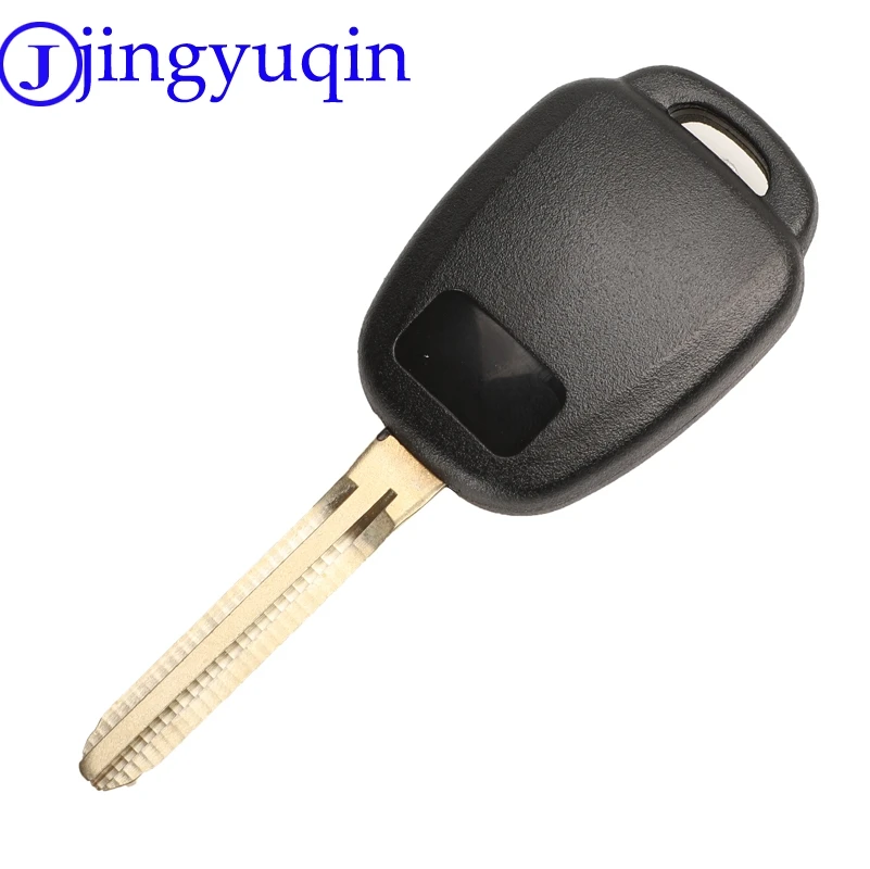 Jingyuqin 4 кнопки дистанционного ключа автомобиля оболочки чехол Fob чехол для Toyota CAMRY 2012 2013 Corolla с лезвием TOY43