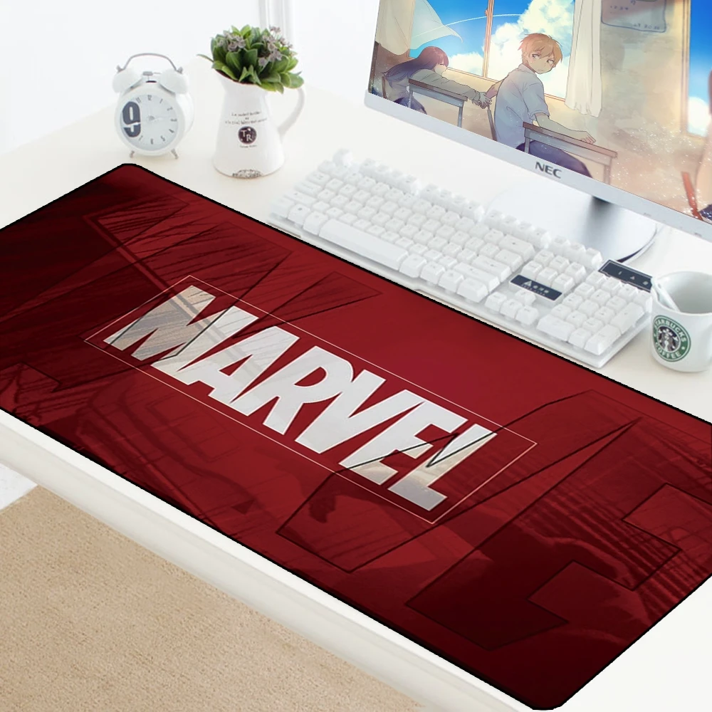 Marvel Comics logo Anime Mouse Mat Computer Gaming Mousepad Keyboard Gamer Laptop Cartoon Pad Mouse