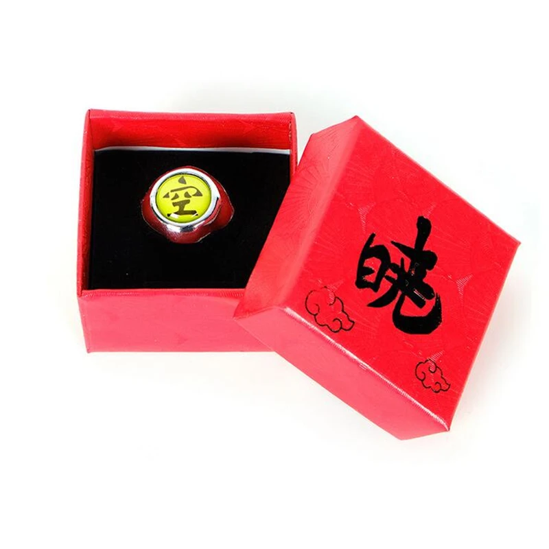 Красное кольцо для косплея Аниме Наруто шаринганы Акацуки Учиха Итачи упаковано - Фото №1