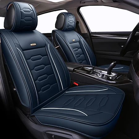 blue standard Чехлы для автокресел из искусственной кожи с полным покрытием для Chery a1 arrizo chery a3 e3 fulwin2 a13 j2 indis tigg - Название цвета: blue standard
