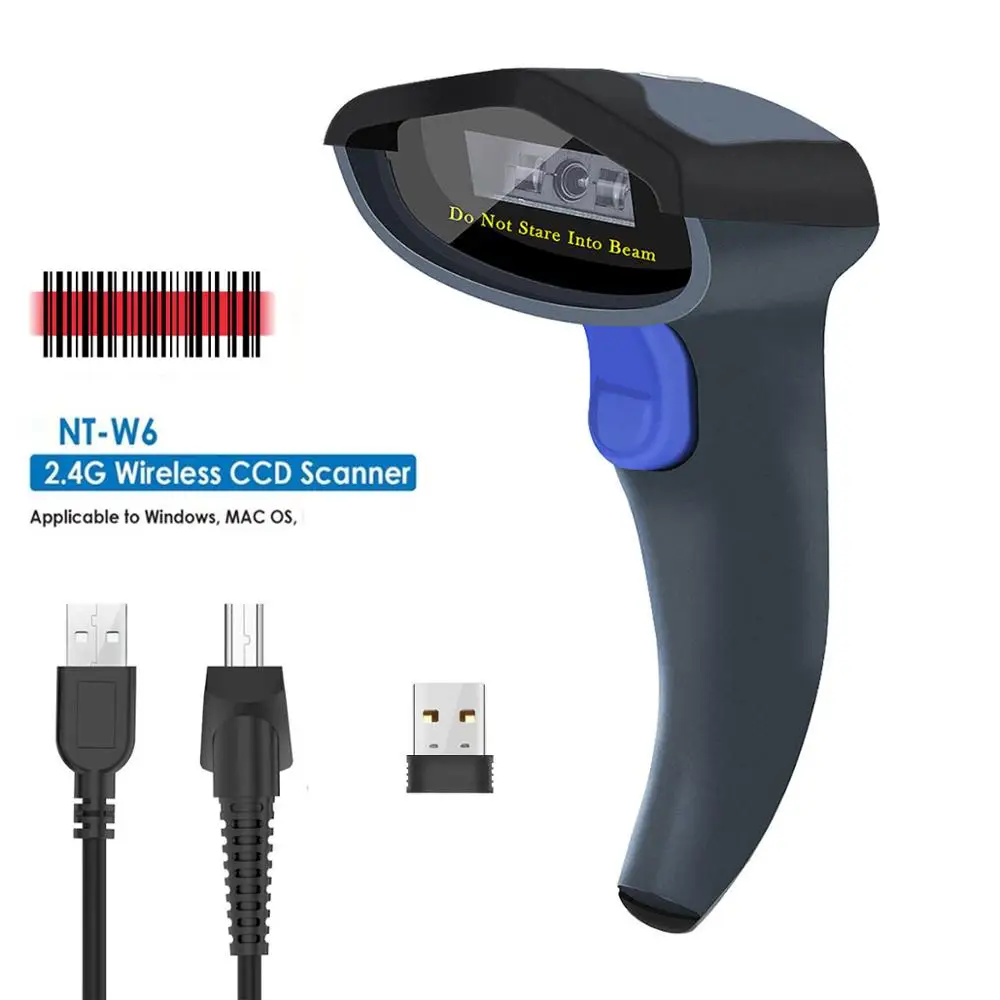 NETUM W3 Wired CCD Barcode Reader AND W8-X Bluetooth Wireless 2D/QR Barcode Scanner Scan PDF417 Data Matrix large format scanner Scanners