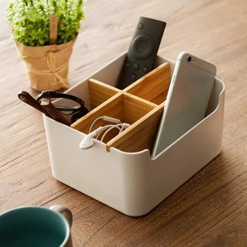 

1 Pc Desktop Storage Basket Household Partition Simple Storage Box Makeup Organizer for Bathroom Kitchen
