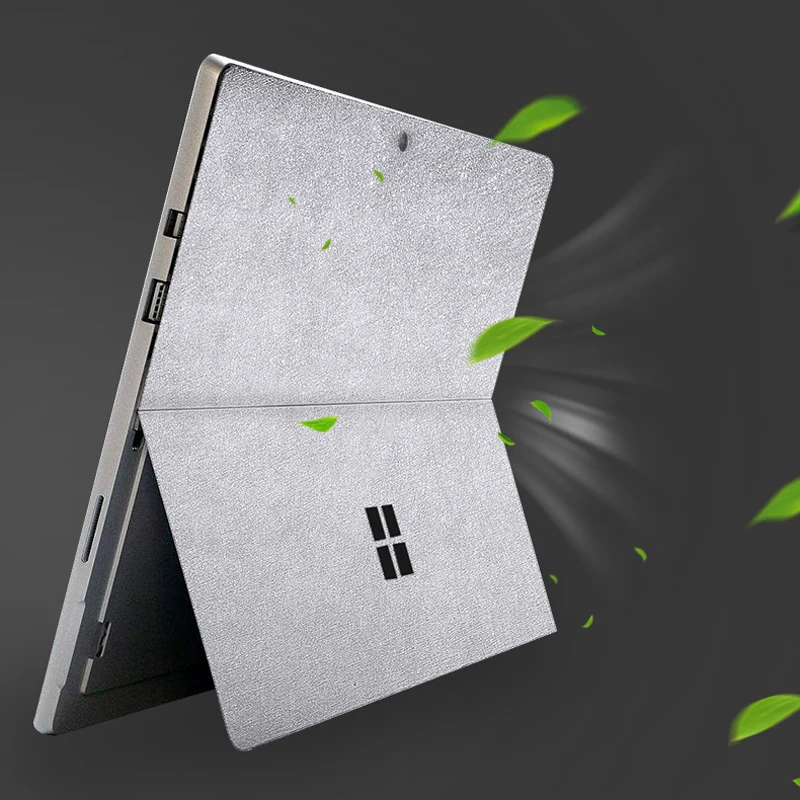 Кожаная наклейка для ноутбука Microsoft Surface Pro 6 / 5 4 3 из ПУ кожи царапающаяся задняя