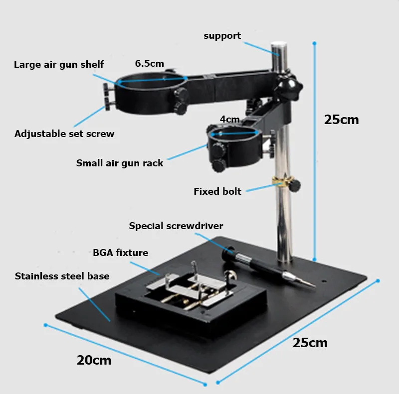 1 Набор прочный складной многофункциональный фена рамка SMD паяльная станция 8586 Тепловая ручка подставка держатель