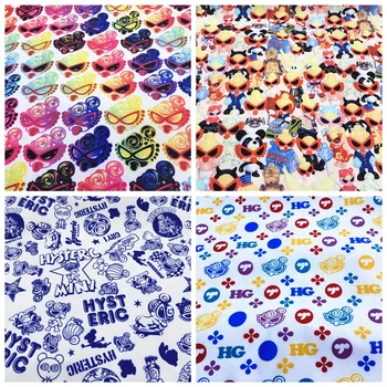 

ZENGIA 50*140cm Hysteric Mini Thin Canvas Fabric For Sewing Patchwork Tablecloth/Bag/Cushion/ Sofa Cover Curtain Clothes Wallet