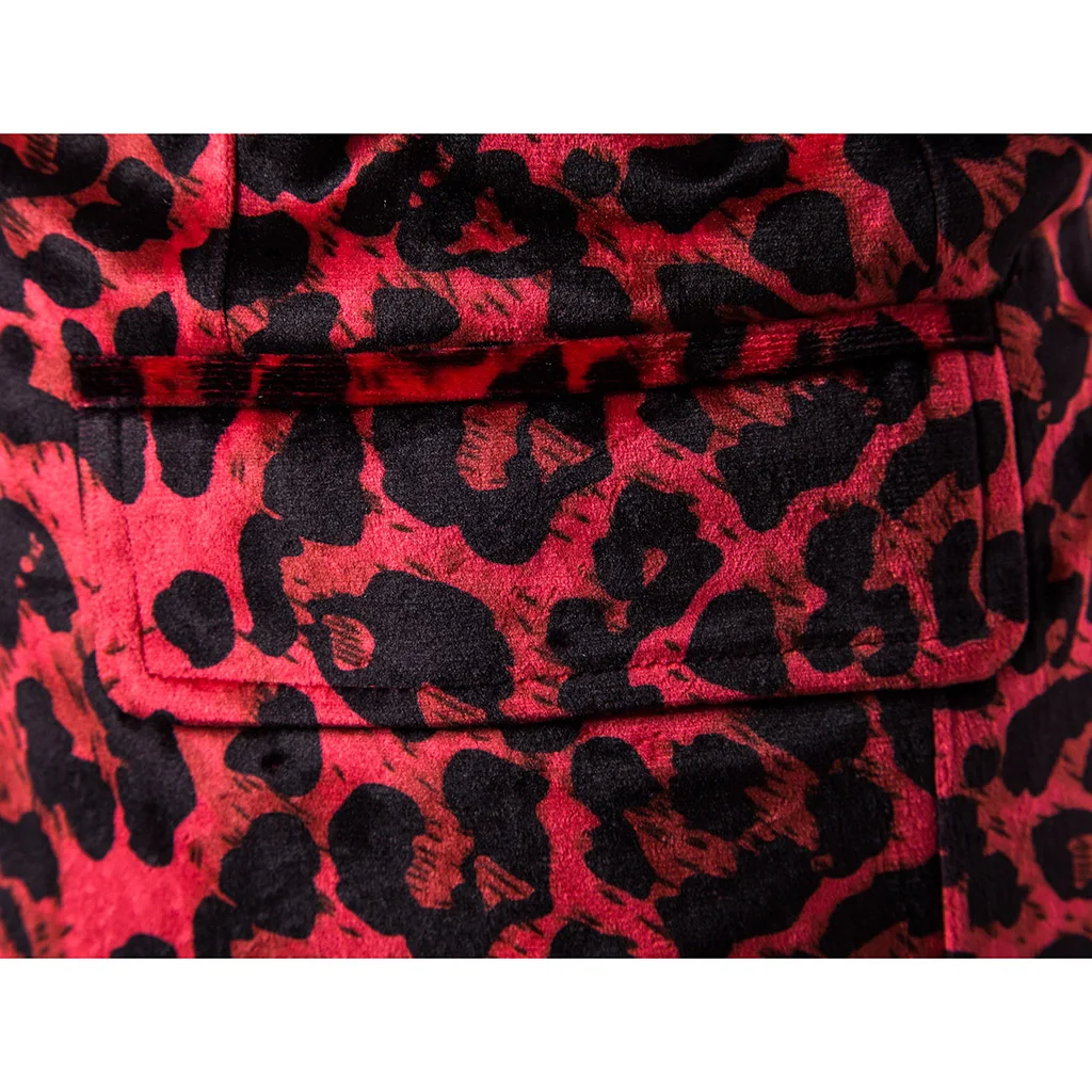 MJartoria корейский стиль модный сексуальный мужской тонкий Леопардовый принт маленький костюм пальто для ночного клуба блейзер с цветами ночной Мужской певица костюм