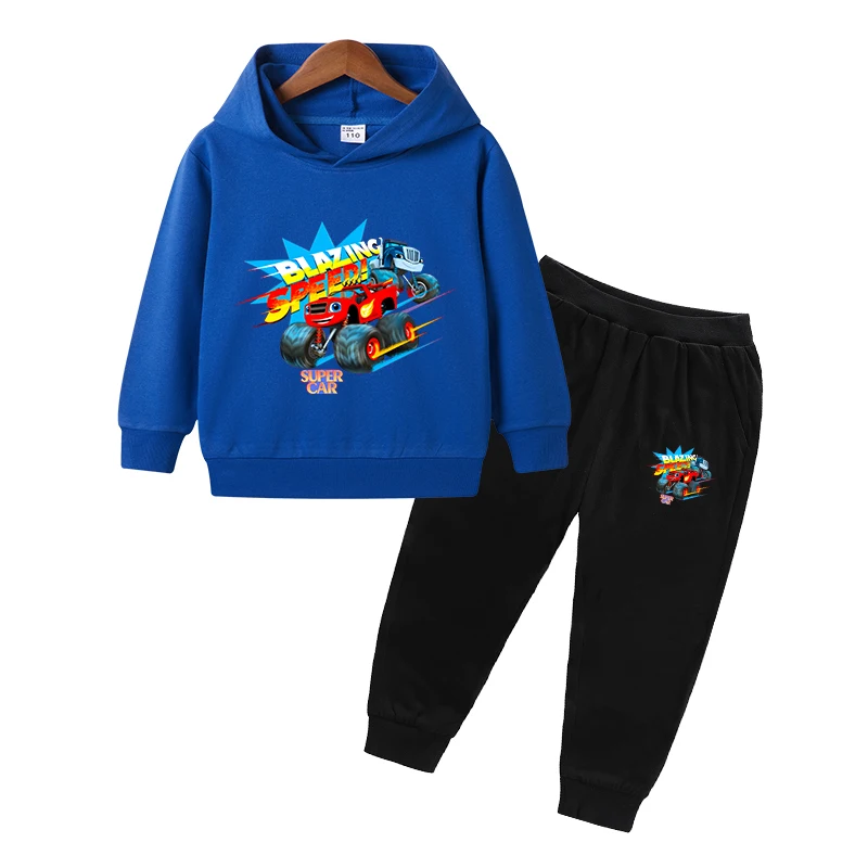 

Machine Kids Boy Blazing Speed Car Cartoon Chothes Kids New Children Hoodies Sets Kids Boy Girl Boys Tops Monster 2-10Y