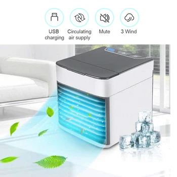 

2020 Air Cooler Fan Mini Mobile Air Conditioner For Home Cooling Fan Portable Air Conditioning Space USB Desk Fans