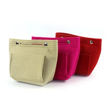 

Makeup Felt Liner Bag For Large Capacity Tote Bag Cosmetic Make Up Bag Women Girls Travel Easy To Carry Storage Bag Dropship New