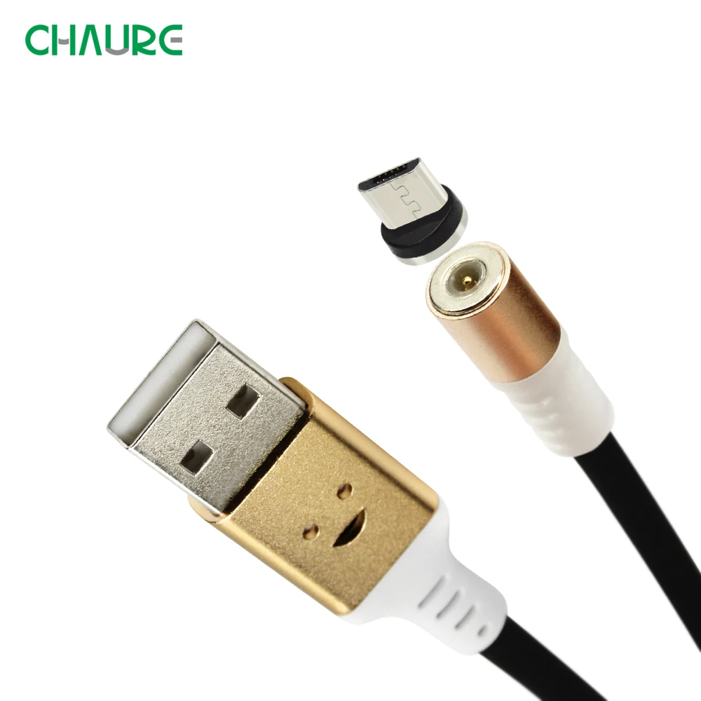 

CHAURE Intelligent voice-activated cable for Micro USB Led illuminating Cable Magnetic round 360-degree rotatingvoice control Mc