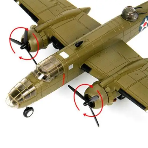 1/72 металлический B-25 Митчелл бомбардировщик самолет подарок статическая модель аэроплана