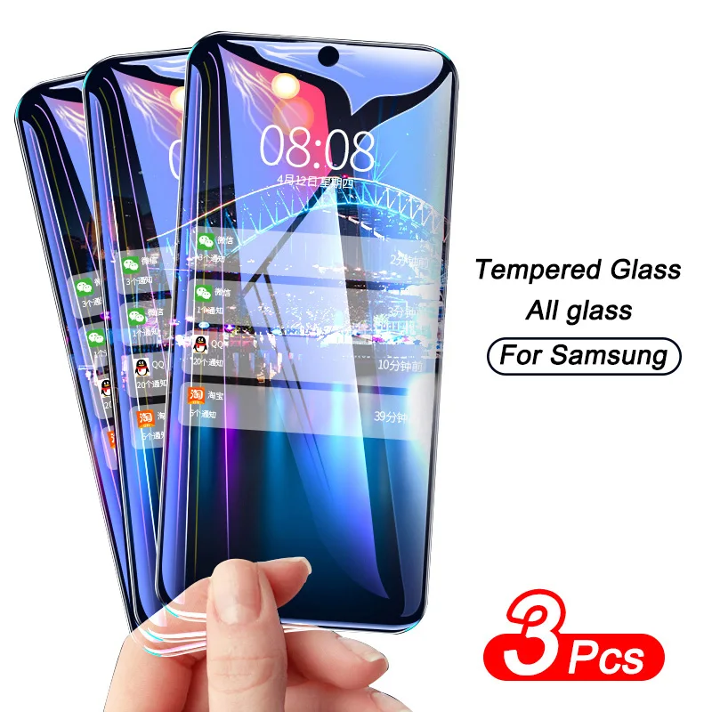 3 шт полное покрытие Защитное стекло для Samsung Galaxy A20 A50 A20E A50S A51 A71 защита для экрана A70 A10 A30S A40 A60 A80 стекло|Защитные стёкла и плёнки|   | АлиЭкспресс